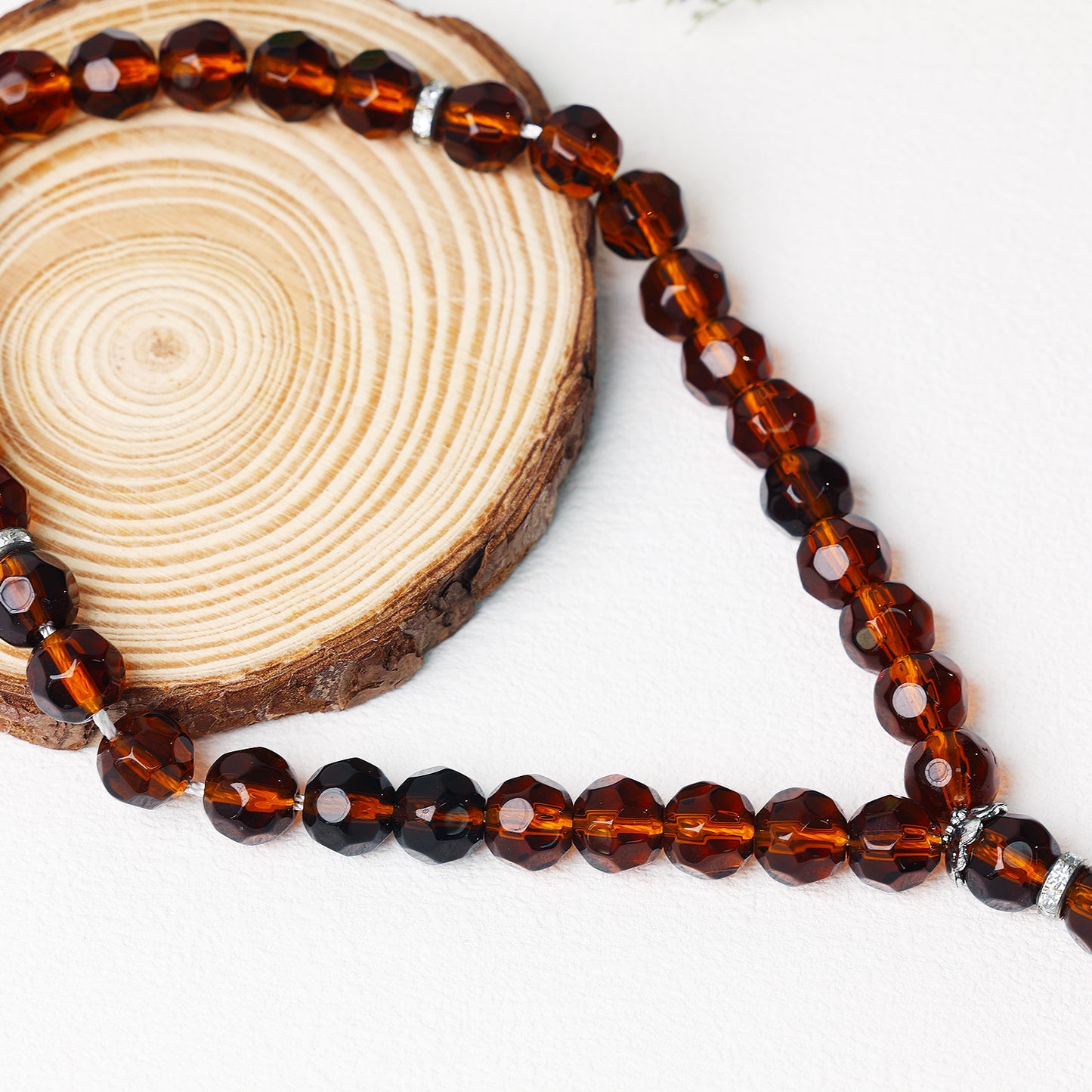 Hexagonal Glass Beads–Tasbih Islamic Prayer Beads