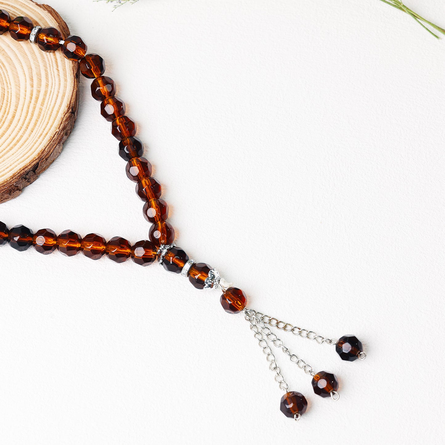 Hexagonal Glass Beads–Tasbih Islamic Prayer Beads