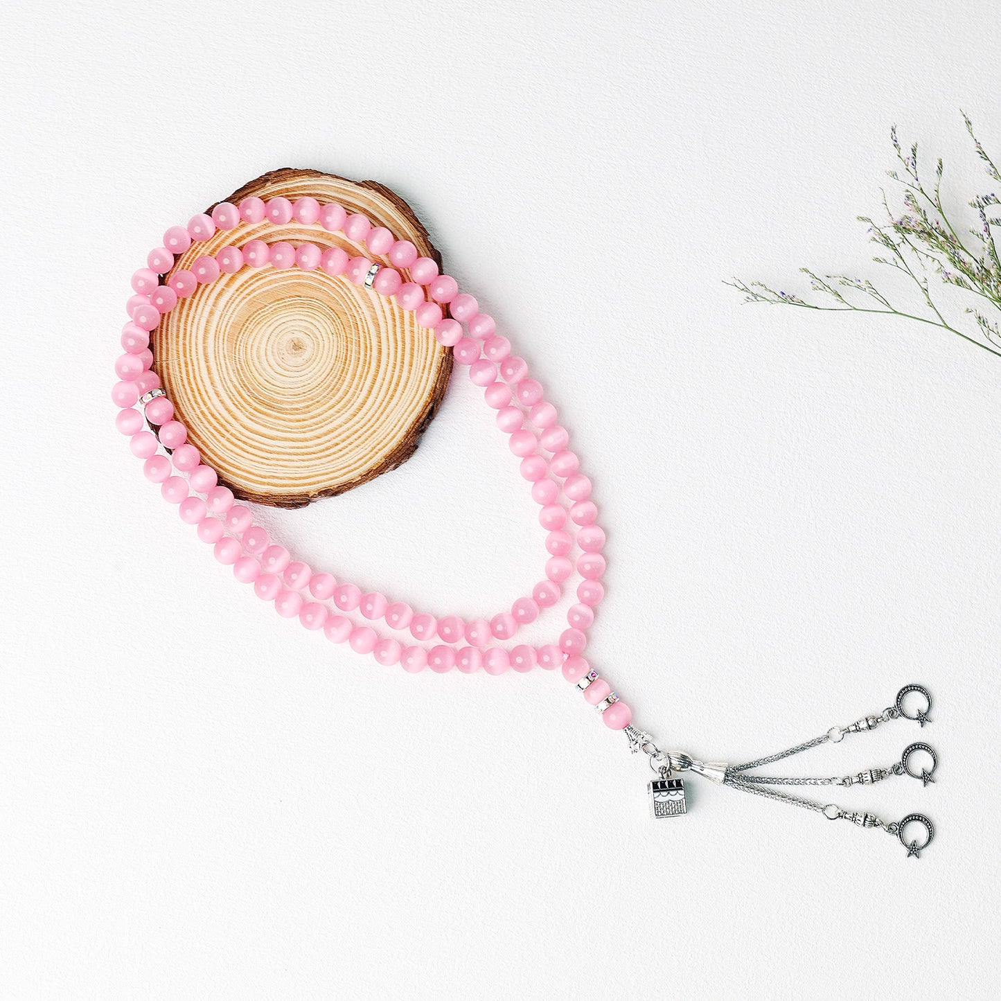 Imitate Opal With Kaaba–Tasbih Muslim Prayer Beads