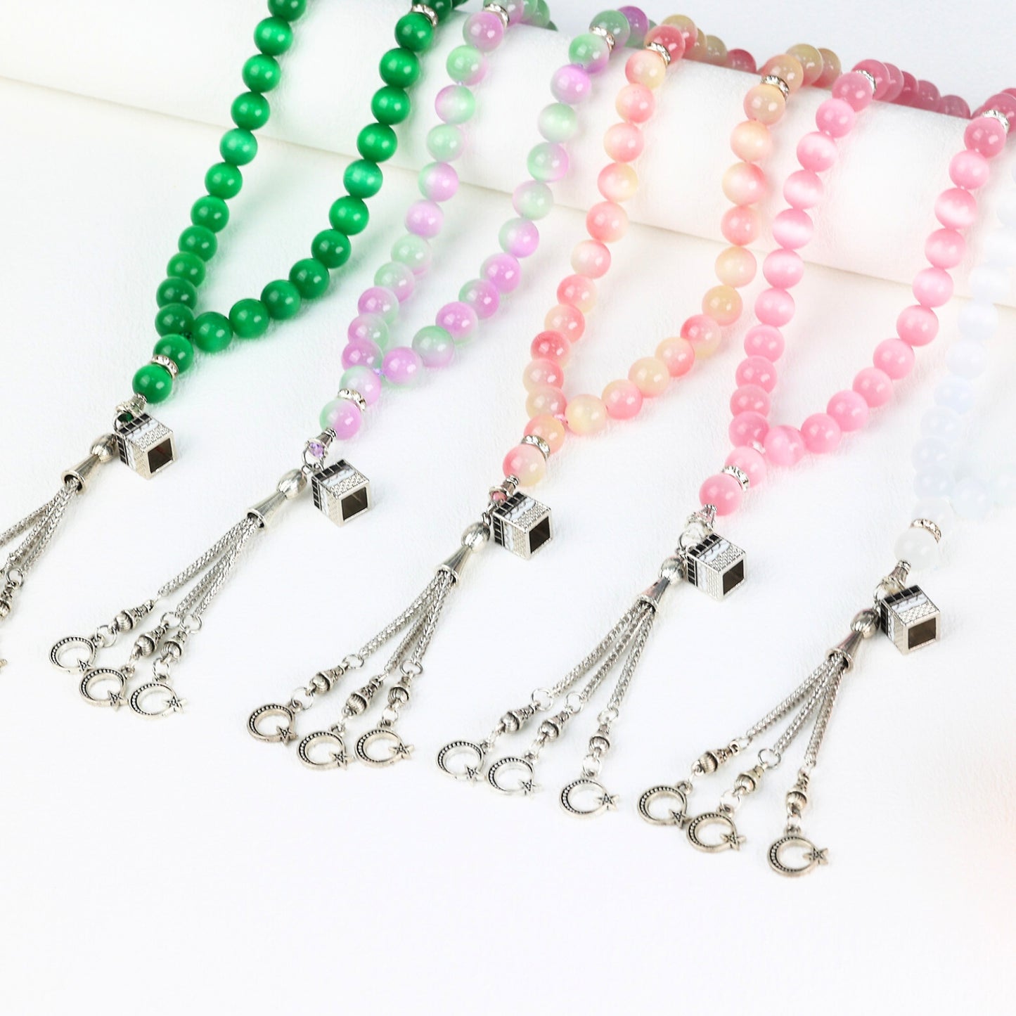 Imitate Opal With Kaaba–Tasbih Muslim Prayer Beads