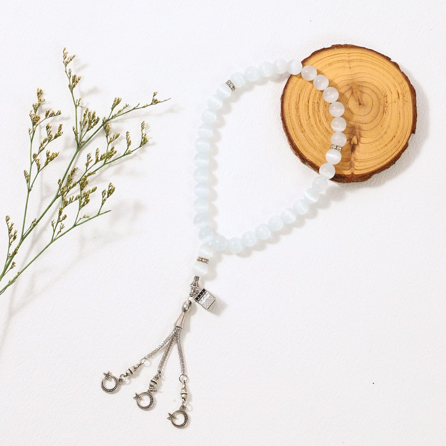 Imitate Opal With Kaaba–Tasbih Muslim Prayer Beads