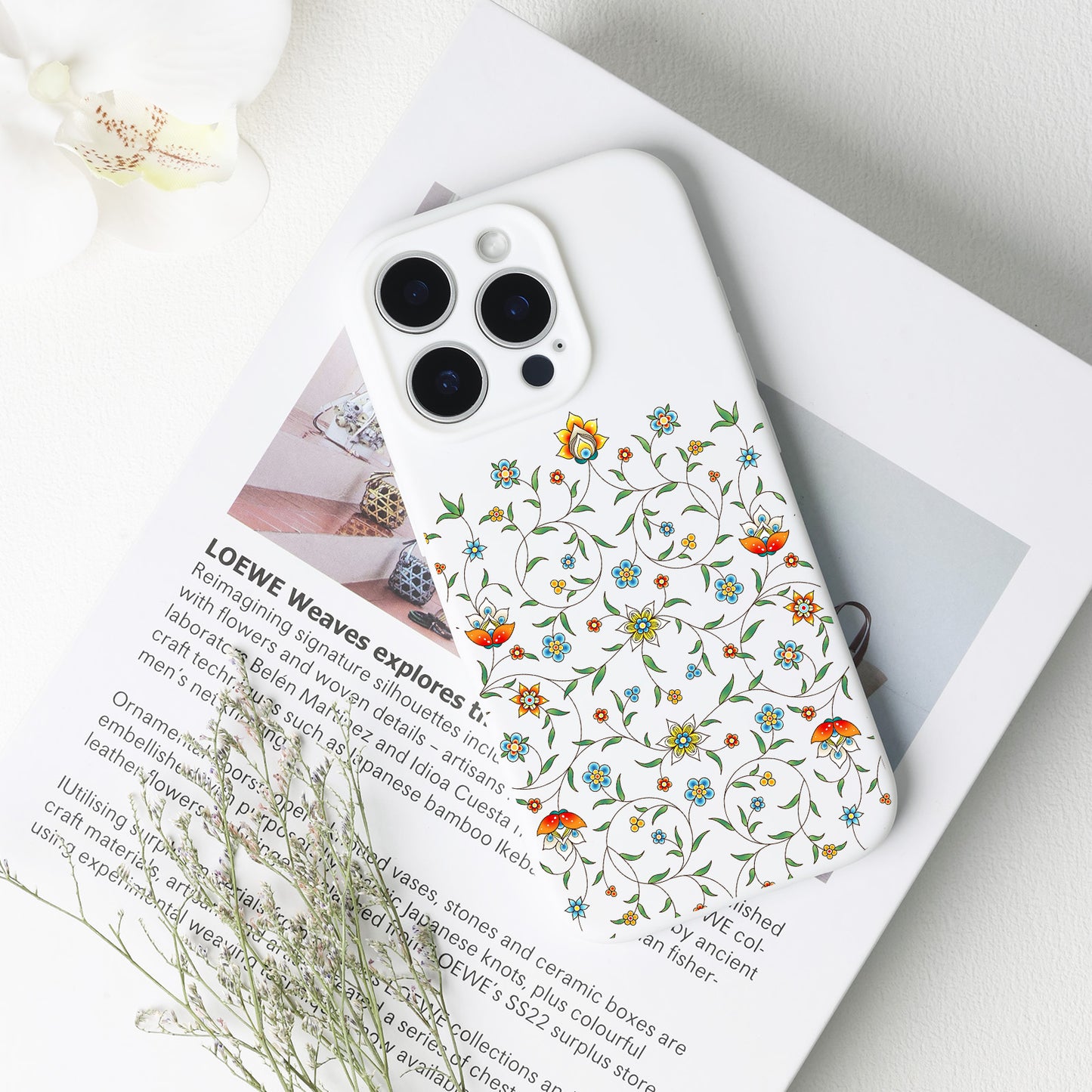 Islamic Style Flower Phone Case