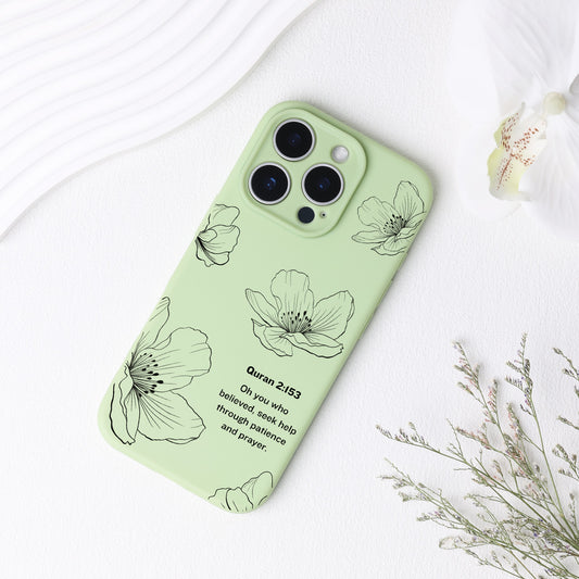 Line Flowers with Quran Quote Phone Case