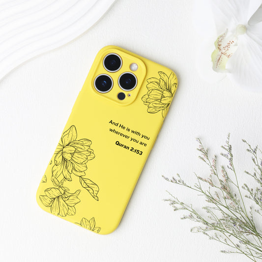 Magnolia with Quran Quote Phone Case
