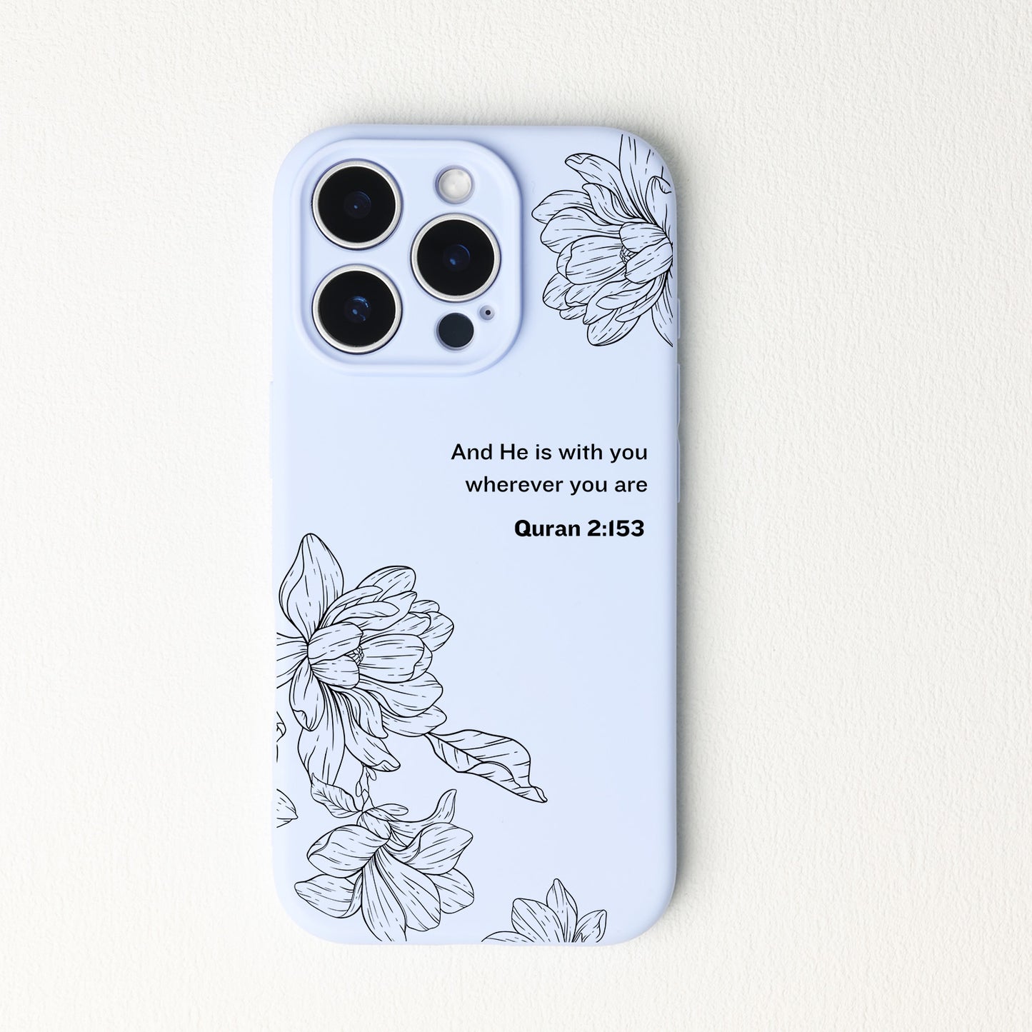 Magnolia with Quran Quote Phone Case