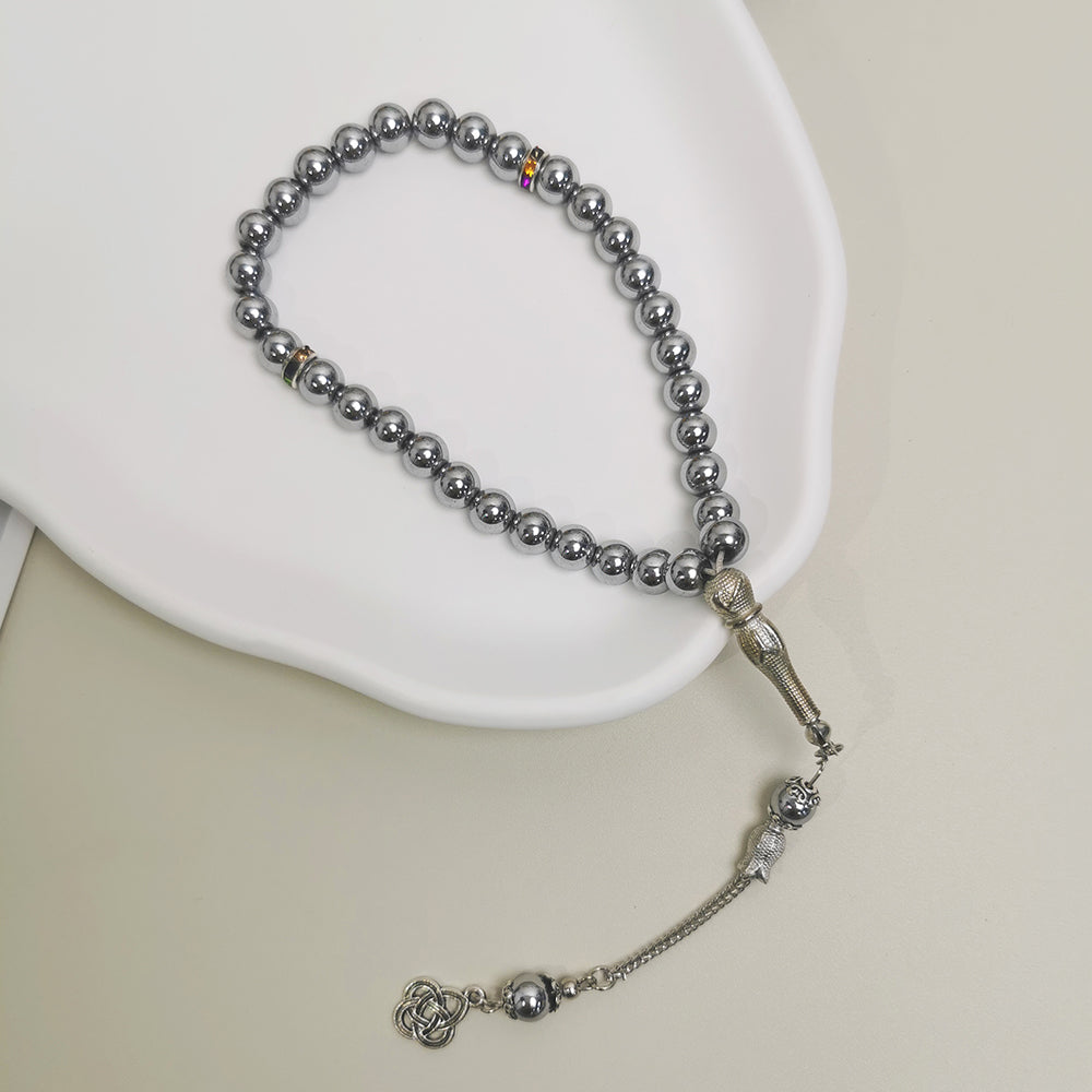 Black Gold Silver Metal-Tasbih Islamic Prayer Beads