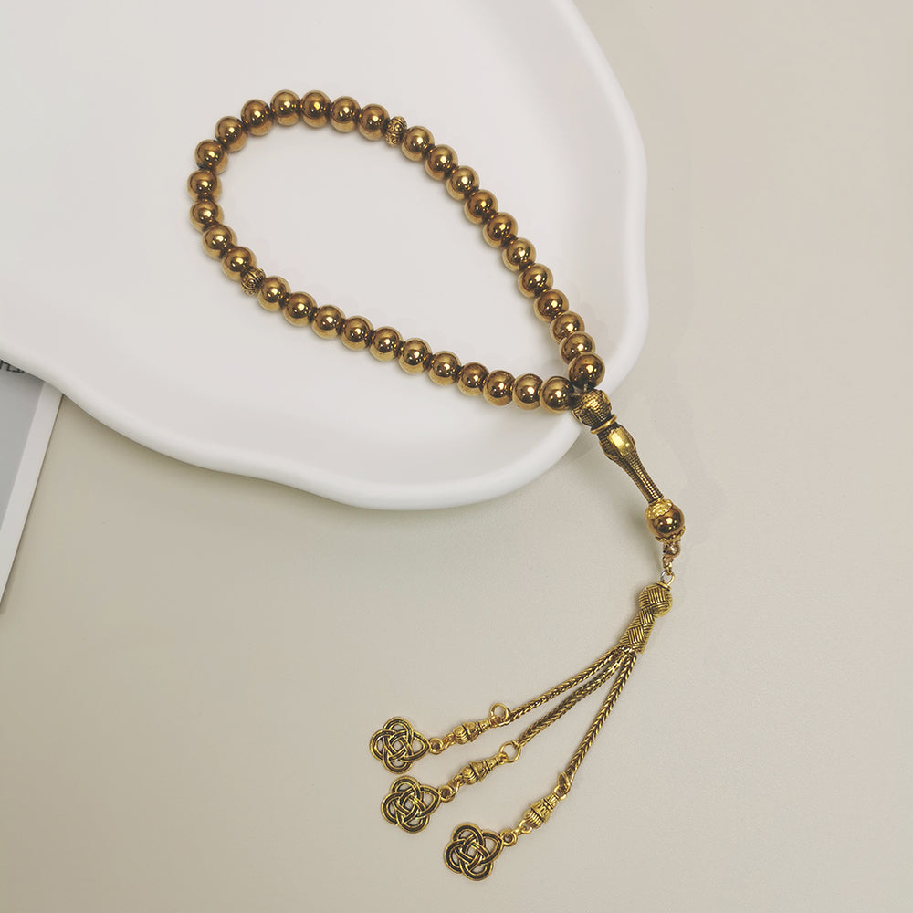 Black Gold Silver Metal-Tasbih Islamic Prayer Beads