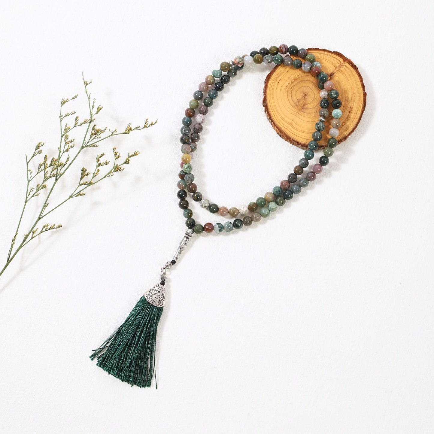 Natural Stone Creek Memory– Tasbih Islamic Prayer Beads