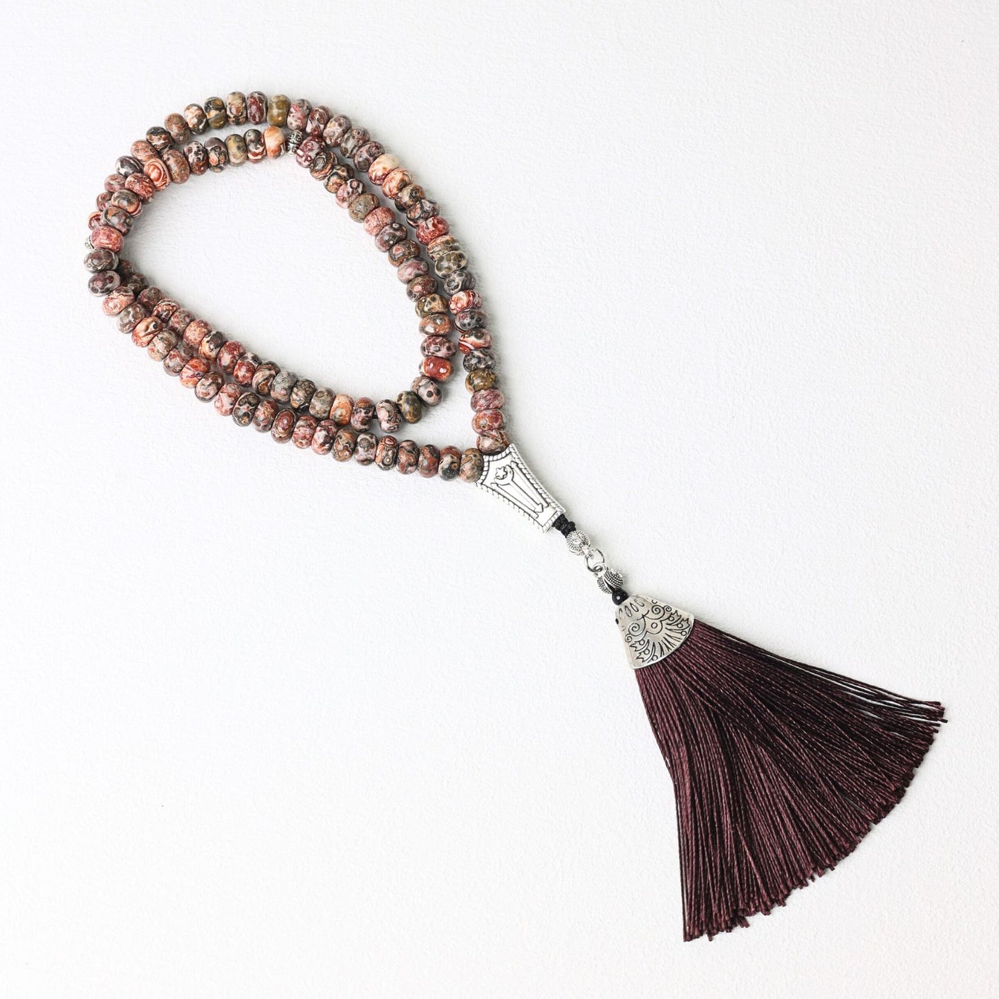 Natural Stone Mottled Years–Tasbih Islamic Prayer Beads