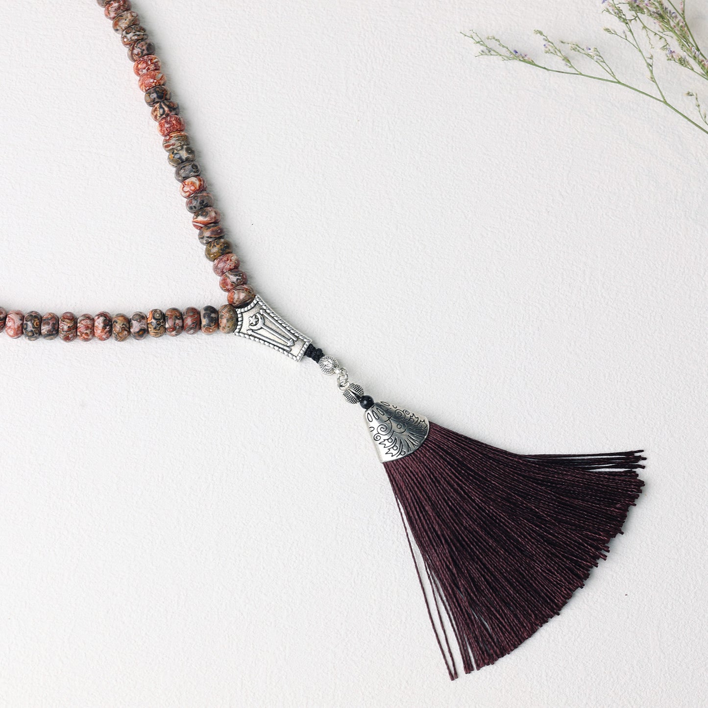 Natural Stone Mottled Years–Tasbih Islamic Prayer Beads