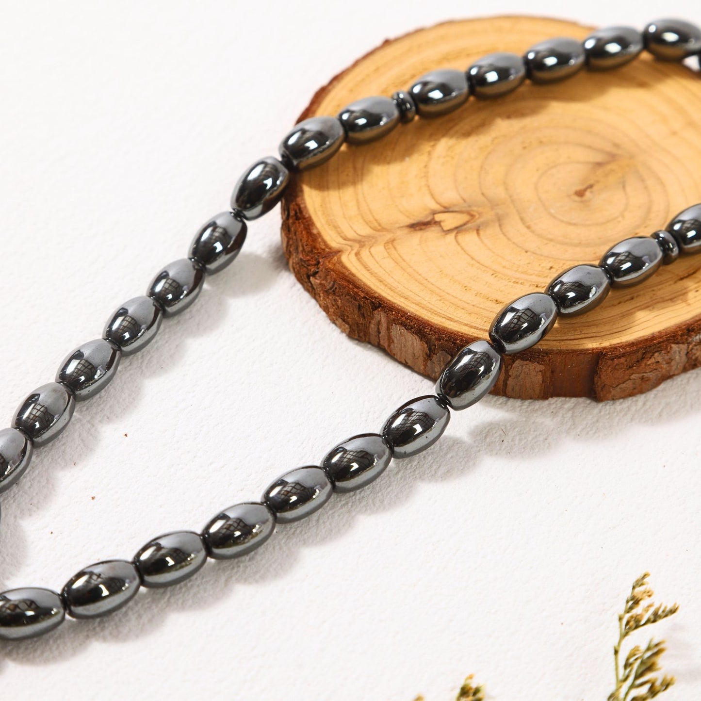Oval Hematite–Tasbih Islamic Prayer Beads
