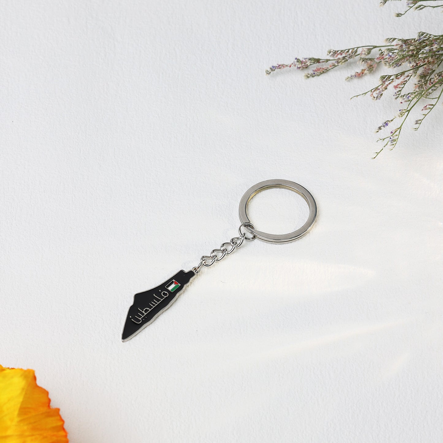 Palestine Map Keychain