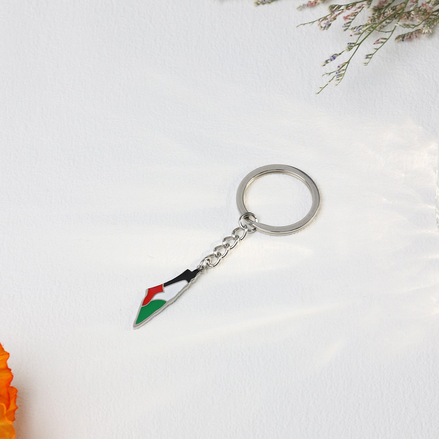 Palestine Map Keychain