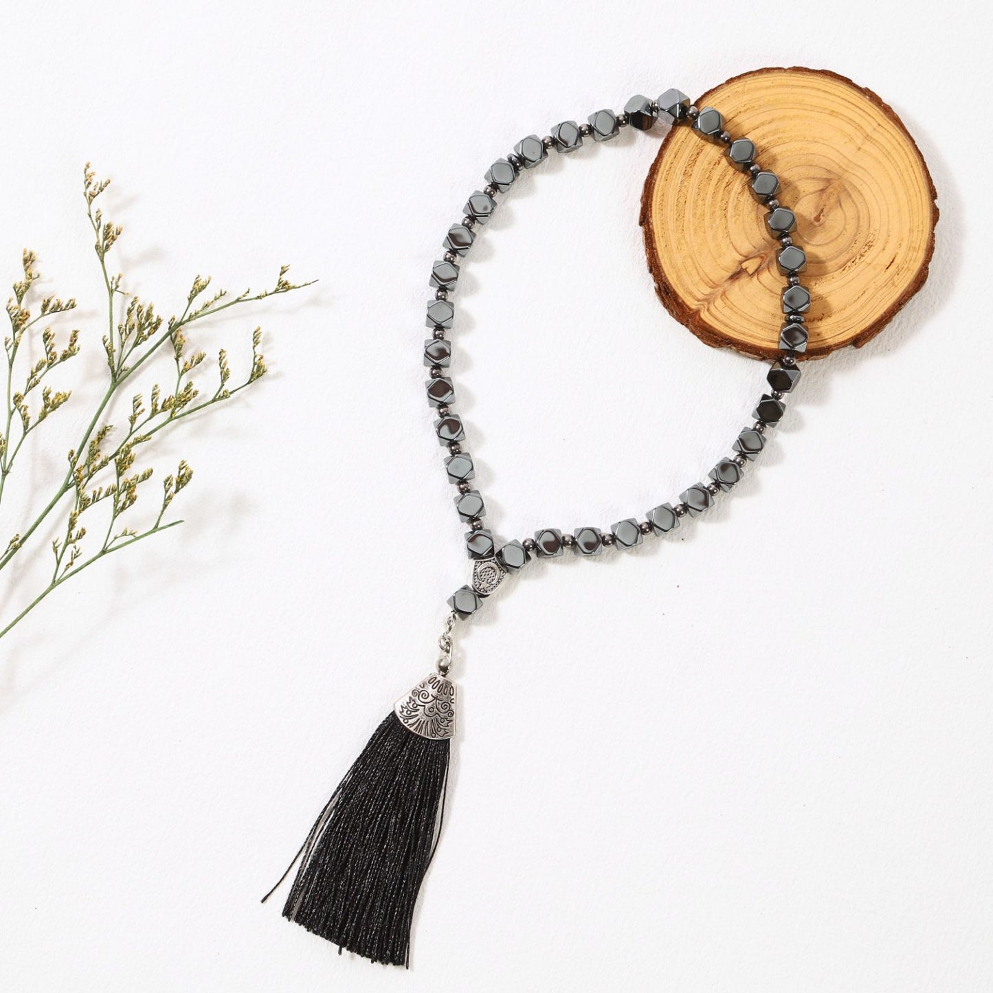 Polyhedron Hematite–Tasbih Islamic Prayer Beads