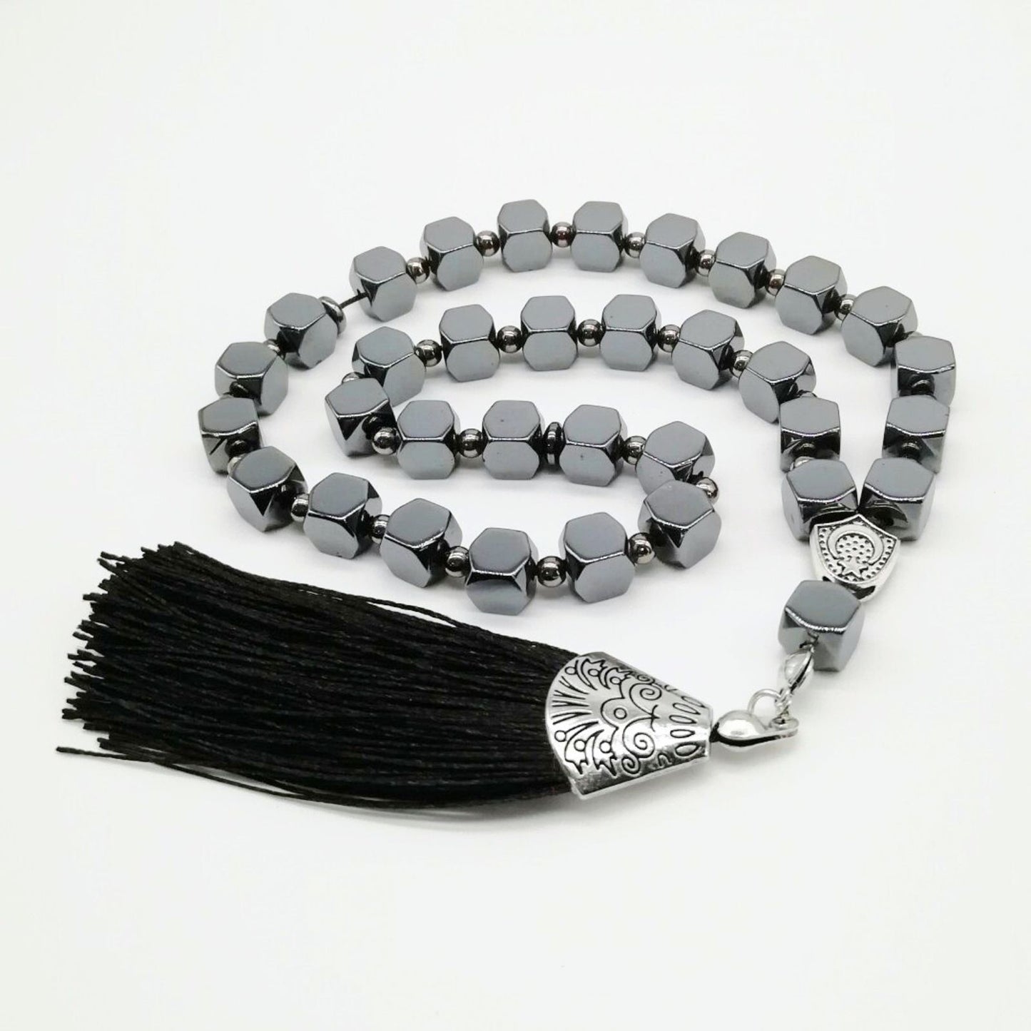 Polyhedron Hematite–Tasbih Islamic Prayer Beads