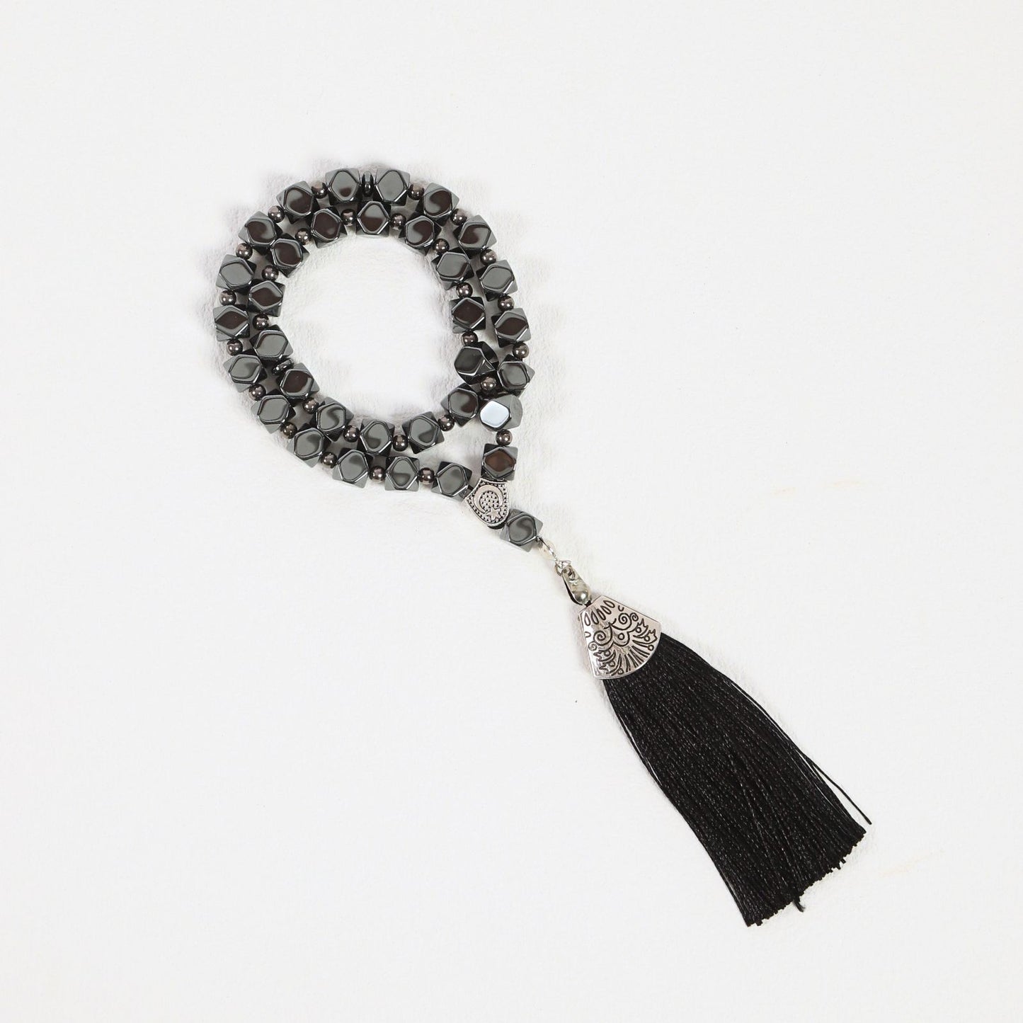 Polyhedron Hematite–Tasbih Islamic Prayer Beads