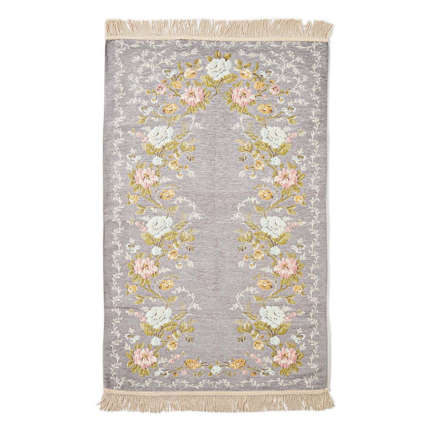 Pure Embroidered Rug With Latex Pad