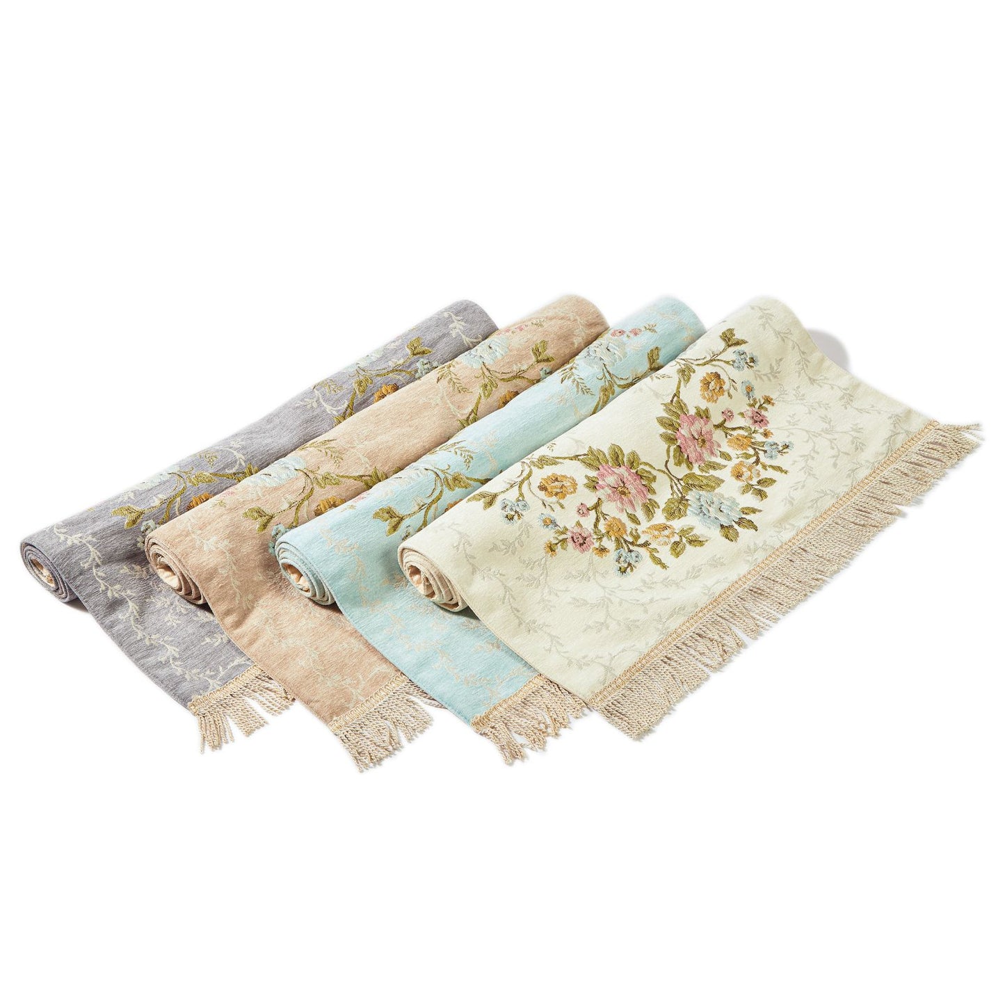 Pure Embroidered Rug With Latex Pad