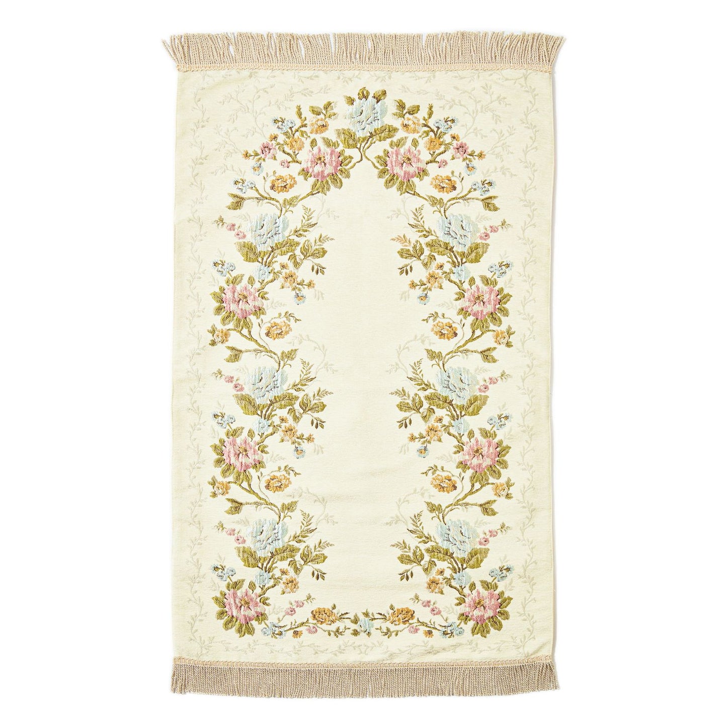Pure Embroidered Rug With Latex Pad