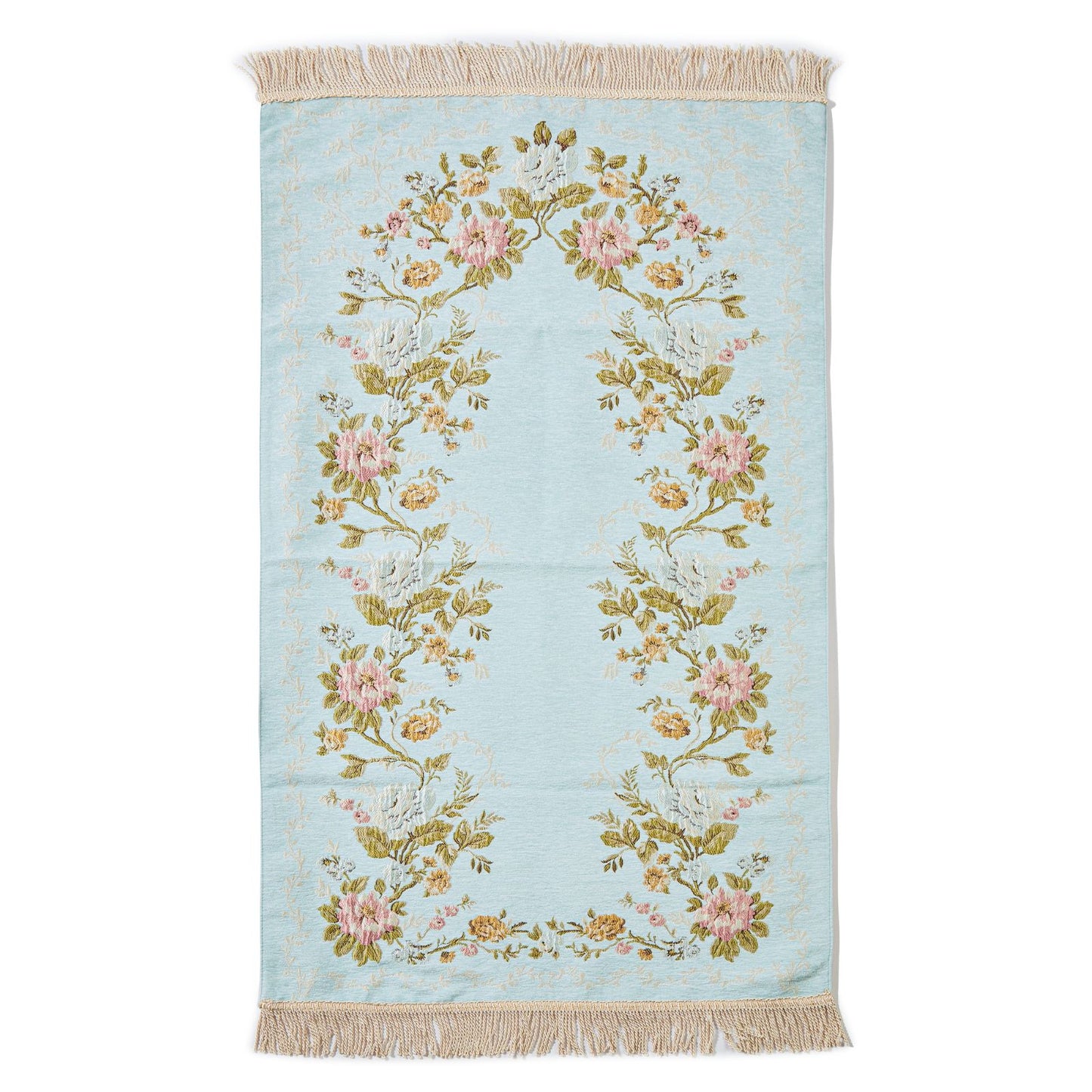 Pure Embroidered Rug With Latex Pad