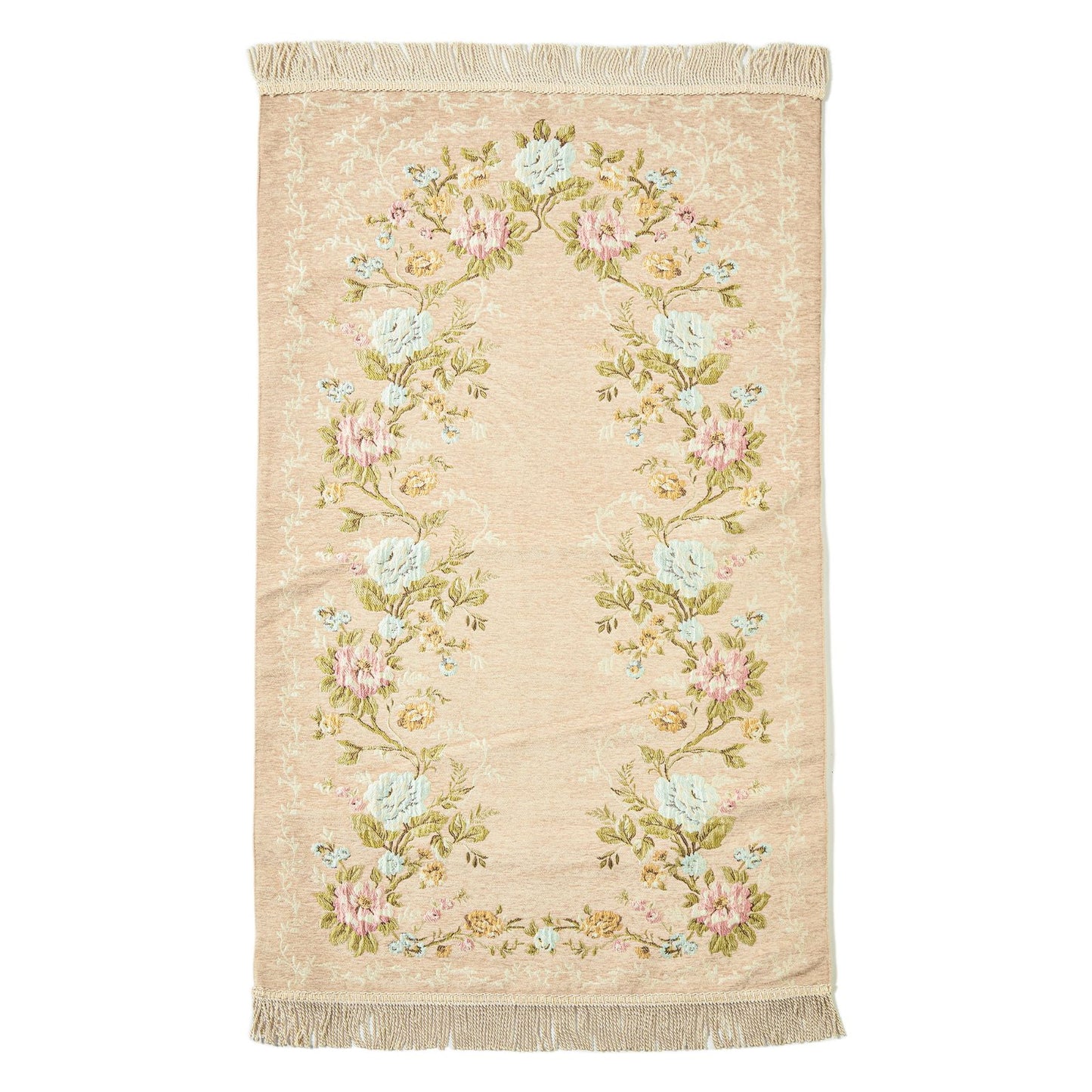 Pure Embroidered Rug With Latex Pad