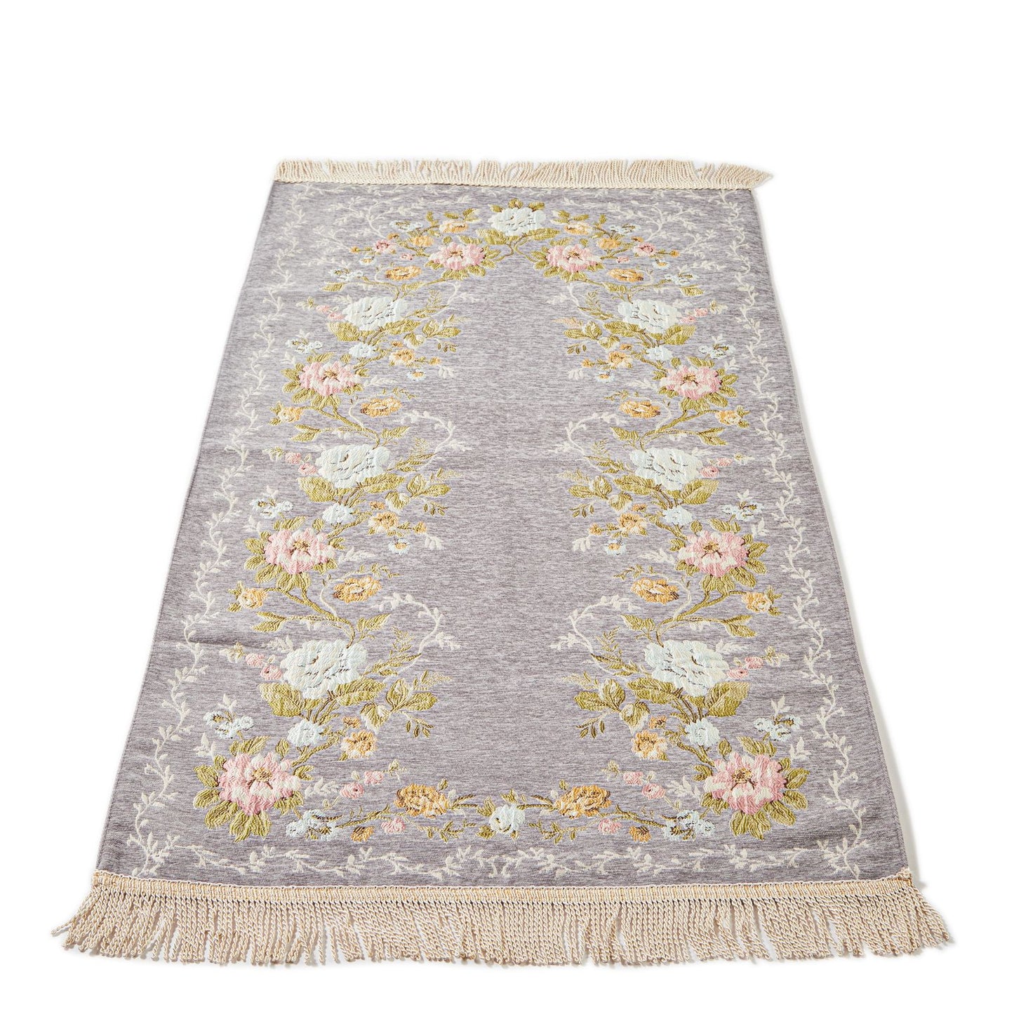 Pure Embroidered Rug With Latex Pad