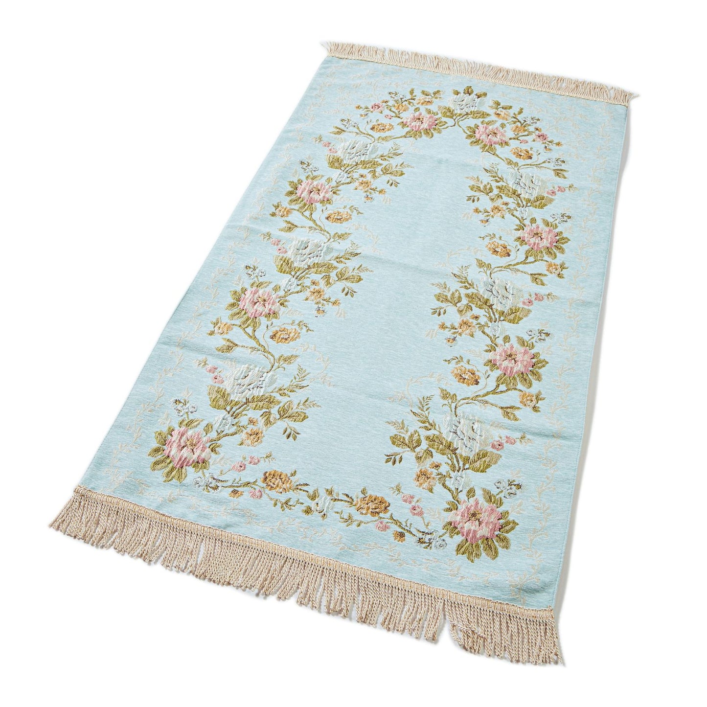 Pure Embroidered Rug With Latex Pad
