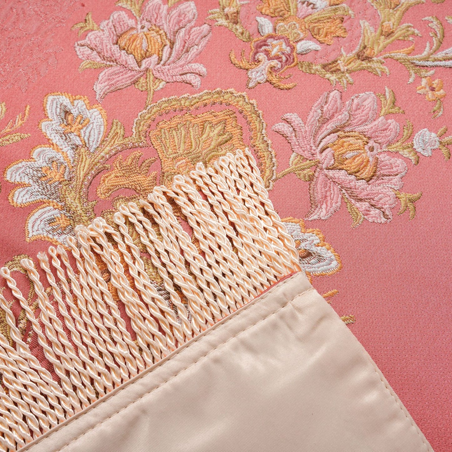 Silky & Lustrous Embroidered Prayer Rug