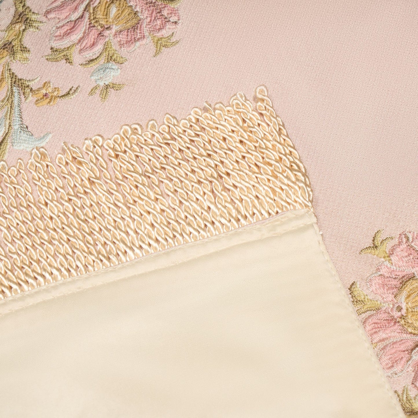 Silky & Lustrous Embroidered Prayer Rug