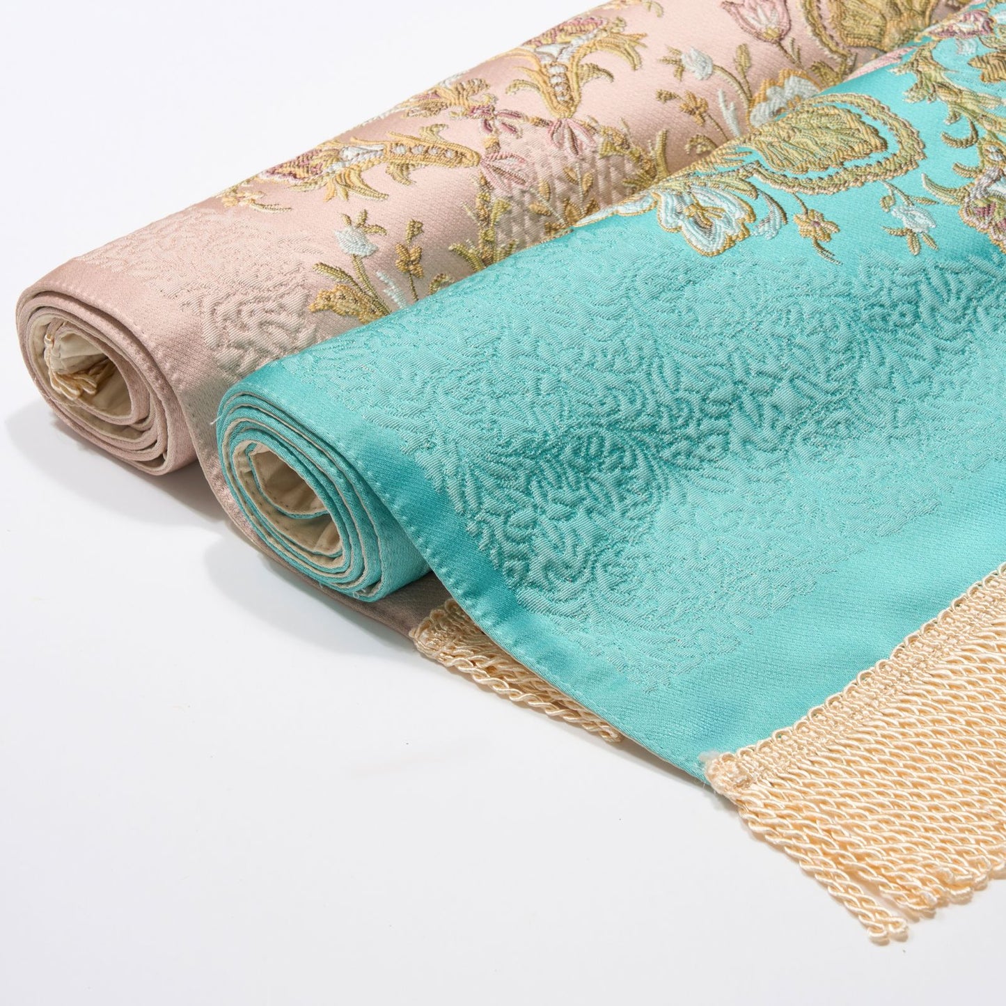 Silky & Lustrous Embroidered Prayer Rug