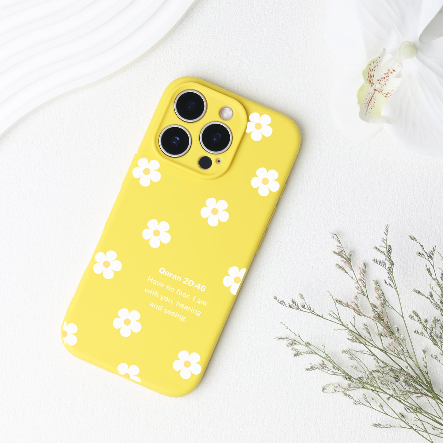 Small Flowers with Quran Quote Phone Case