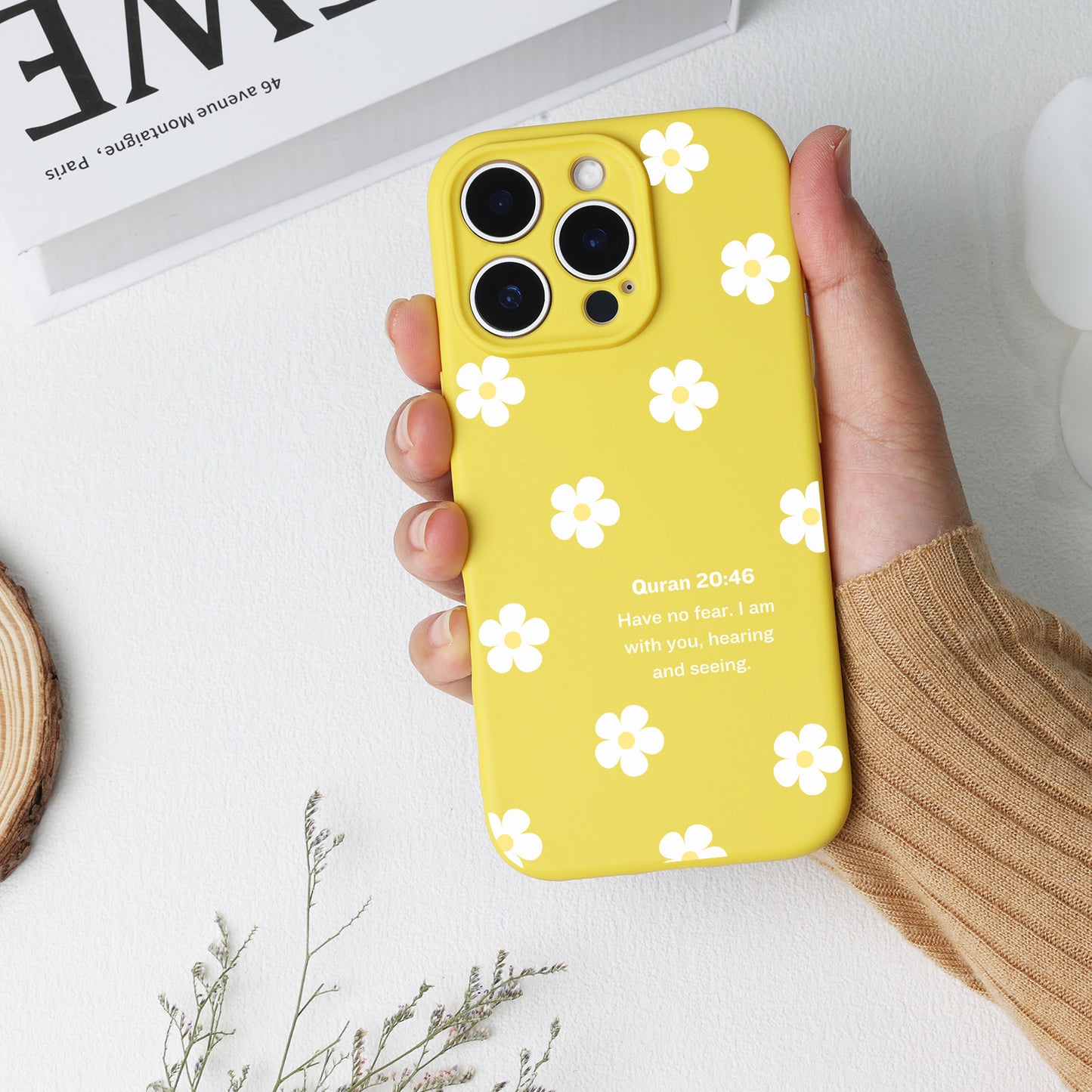 Small Flowers with Quran Quote Phone Case