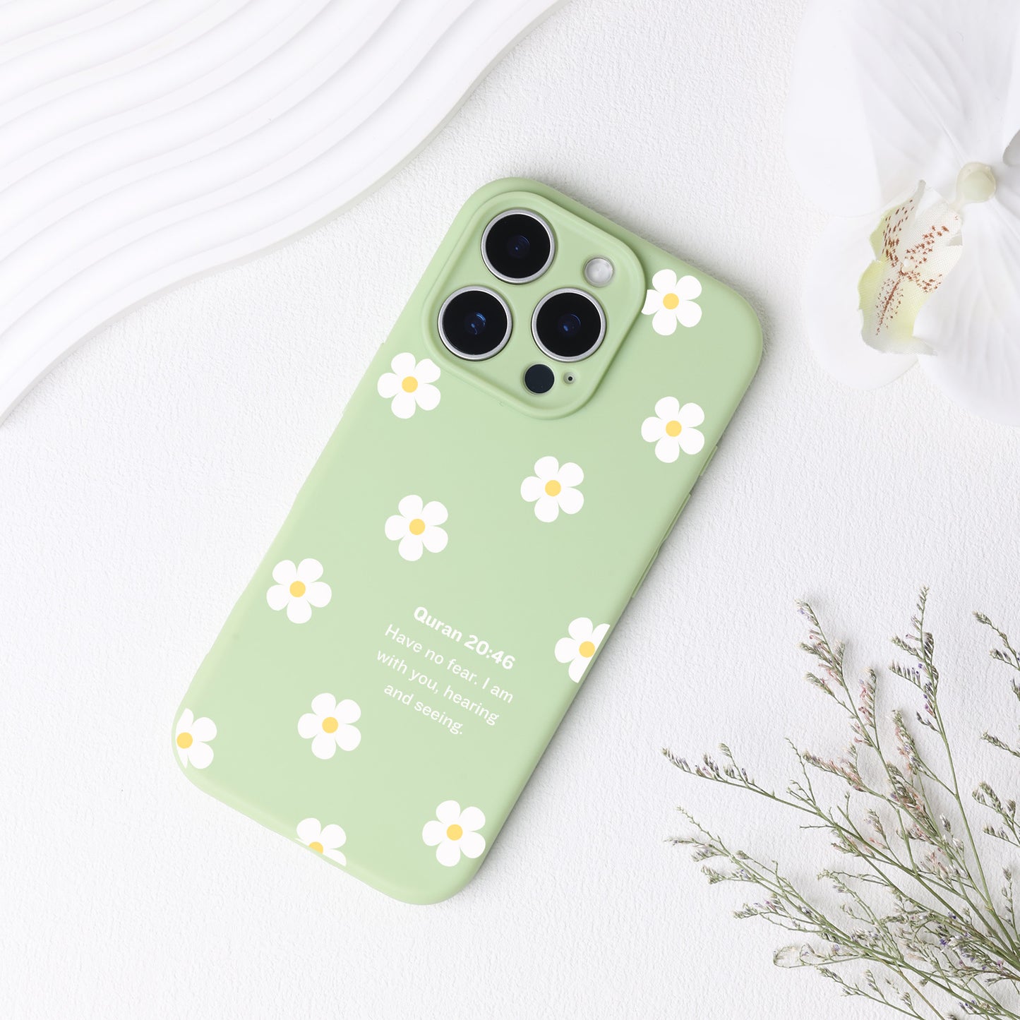 Small Flowers with Quran Quote Phone Case