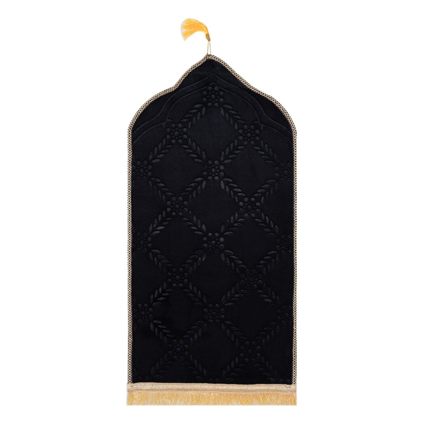 Solid Mosque Shape Prayer Rug For Kids
