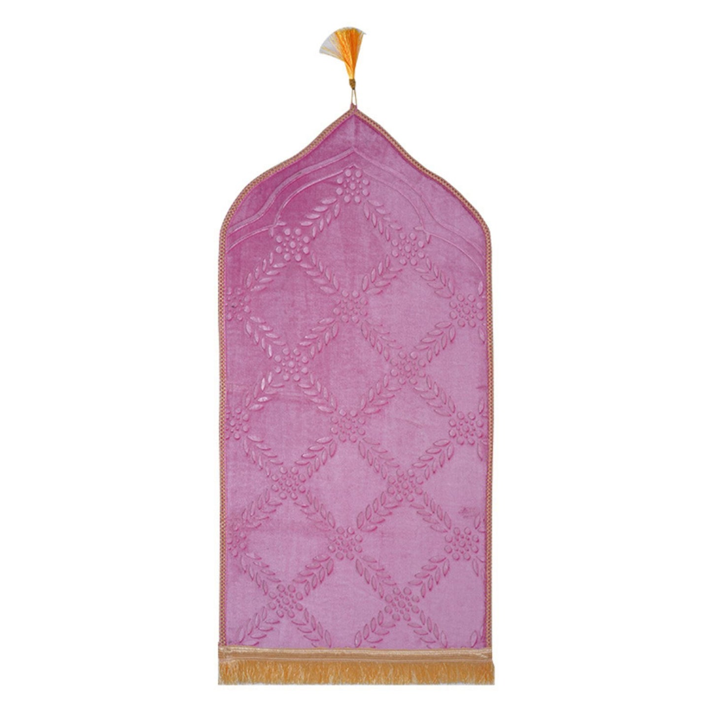 Solid Mosque Shape Prayer Rug For Kids