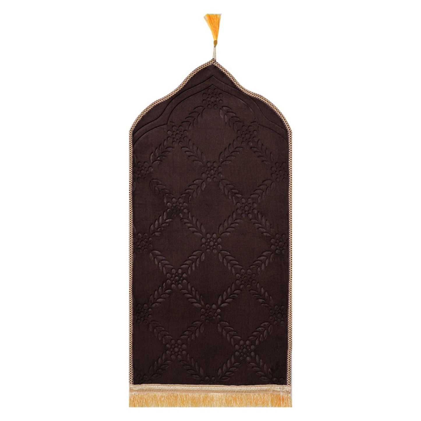 Solid Mosque Shape Prayer Rug For Kids