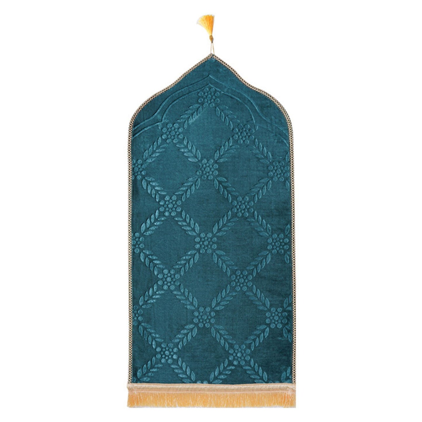 Solid Mosque Shape Prayer Rug For Kids
