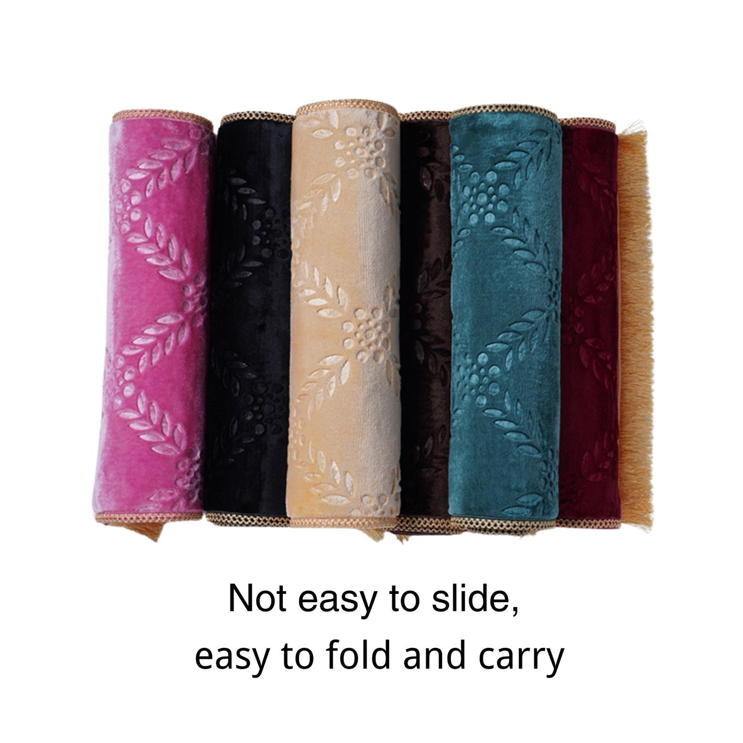 Solid Mosque Shape Prayer Rug For Kids