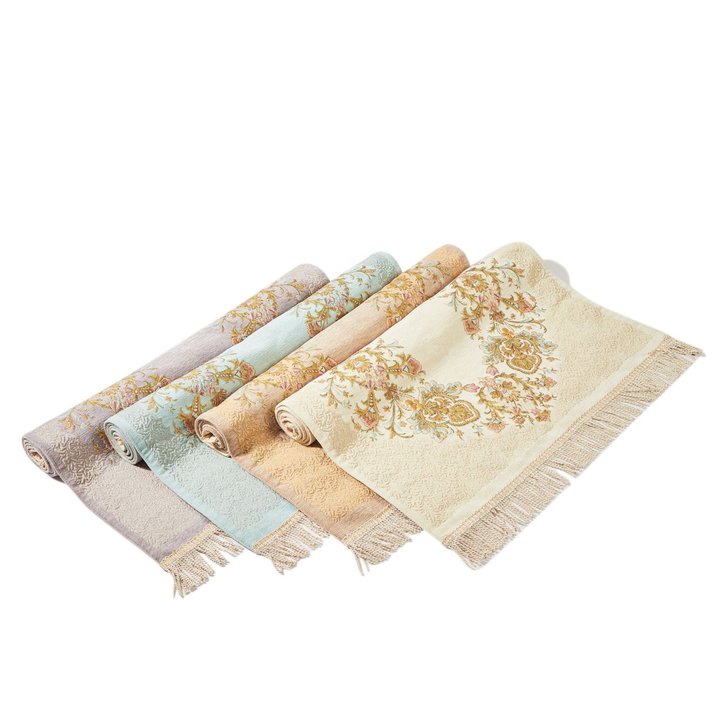 Standout Embroidered Rug With Latex Cushion