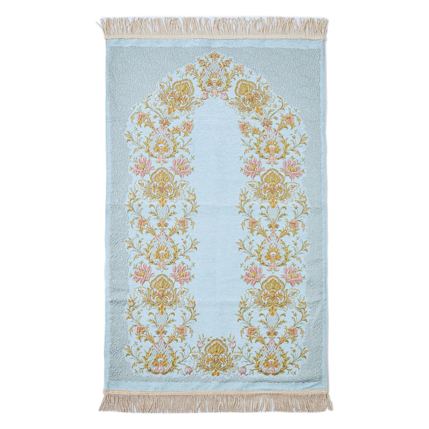 Standout Embroidered Rug With Latex Cushion