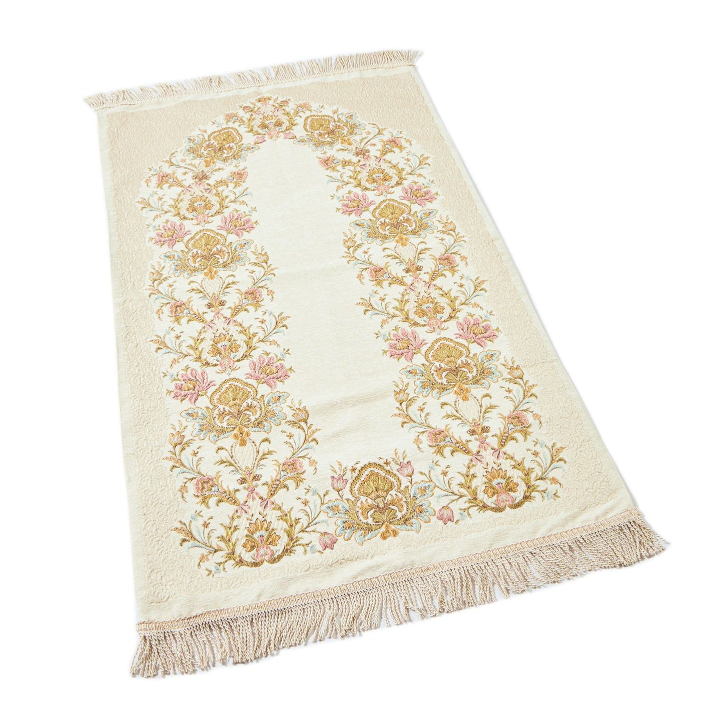 Standout Embroidered Rug With Latex Cushion