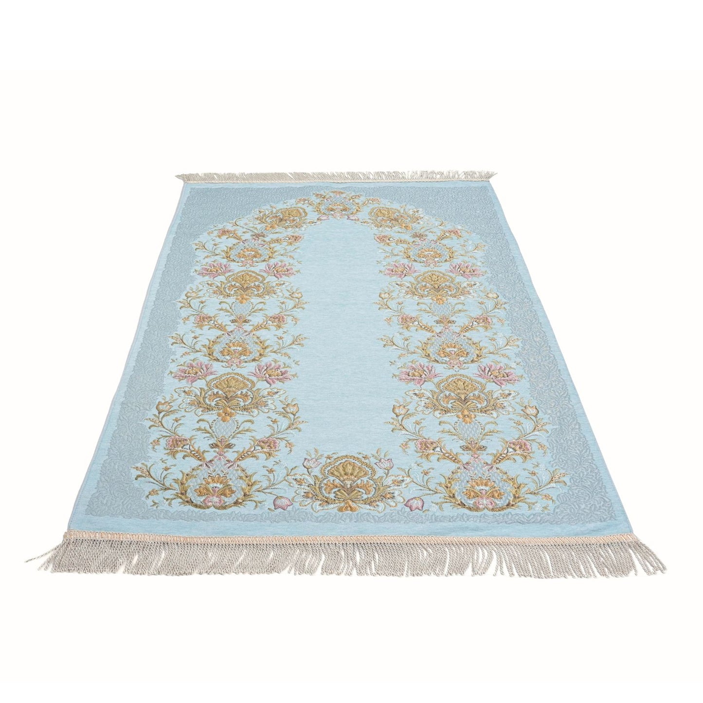 Standout Embroidered Rug With Latex Cushion