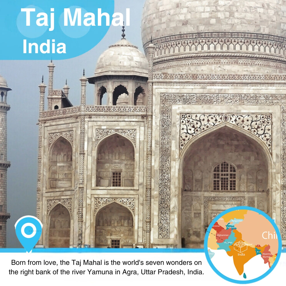 3D Paper Puzzle Of Taj Mahal