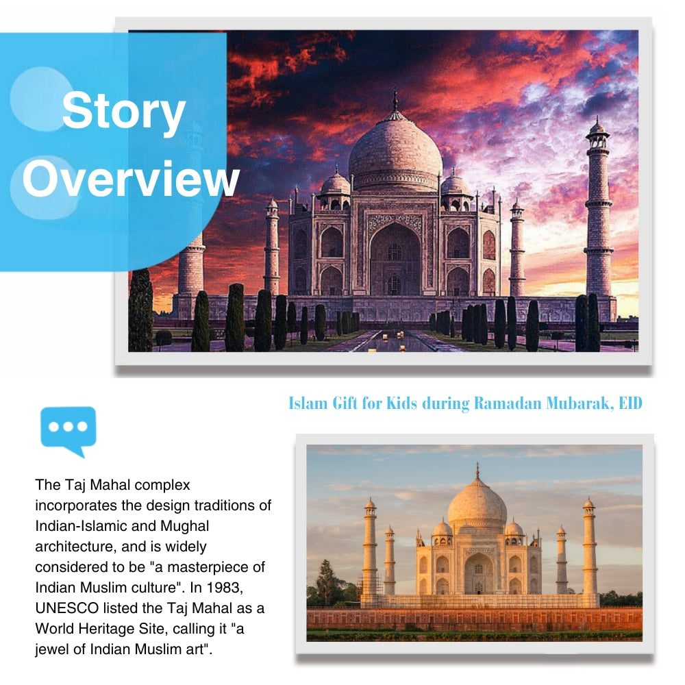 3D Paper Puzzle Of Taj Mahal