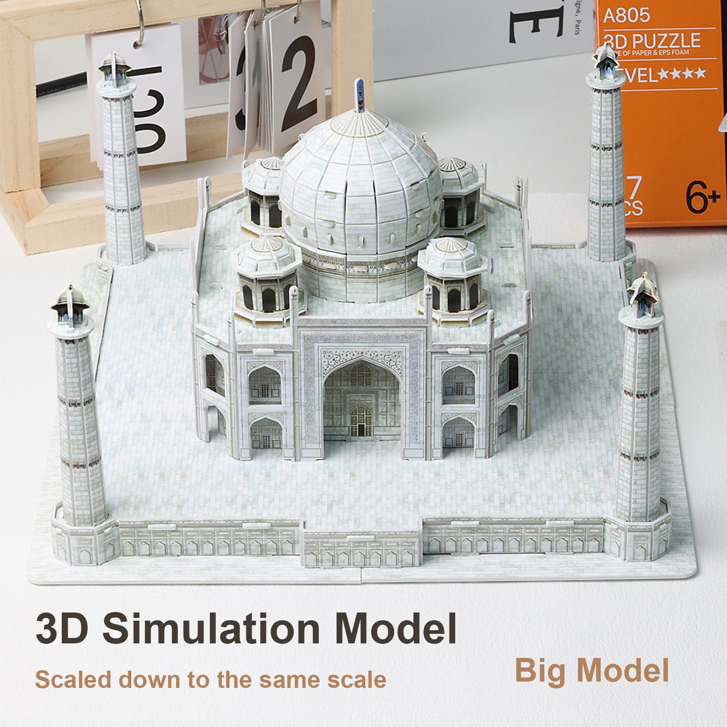 3D Paper Puzzle Of Taj Mahal