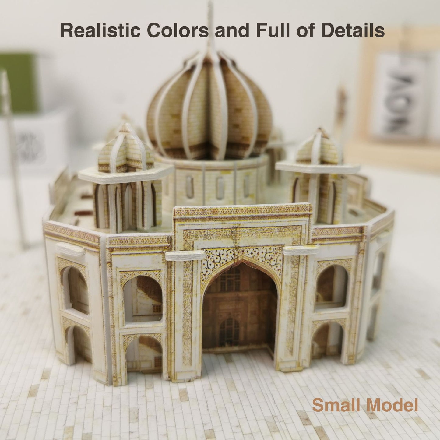 3D Paper Puzzle Of Taj Mahal