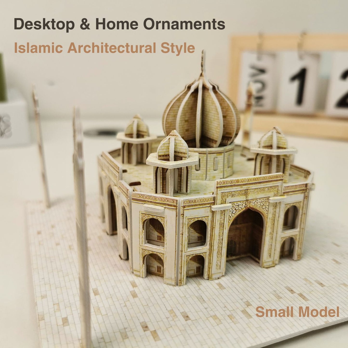 3D Paper Puzzle Of Taj Mahal