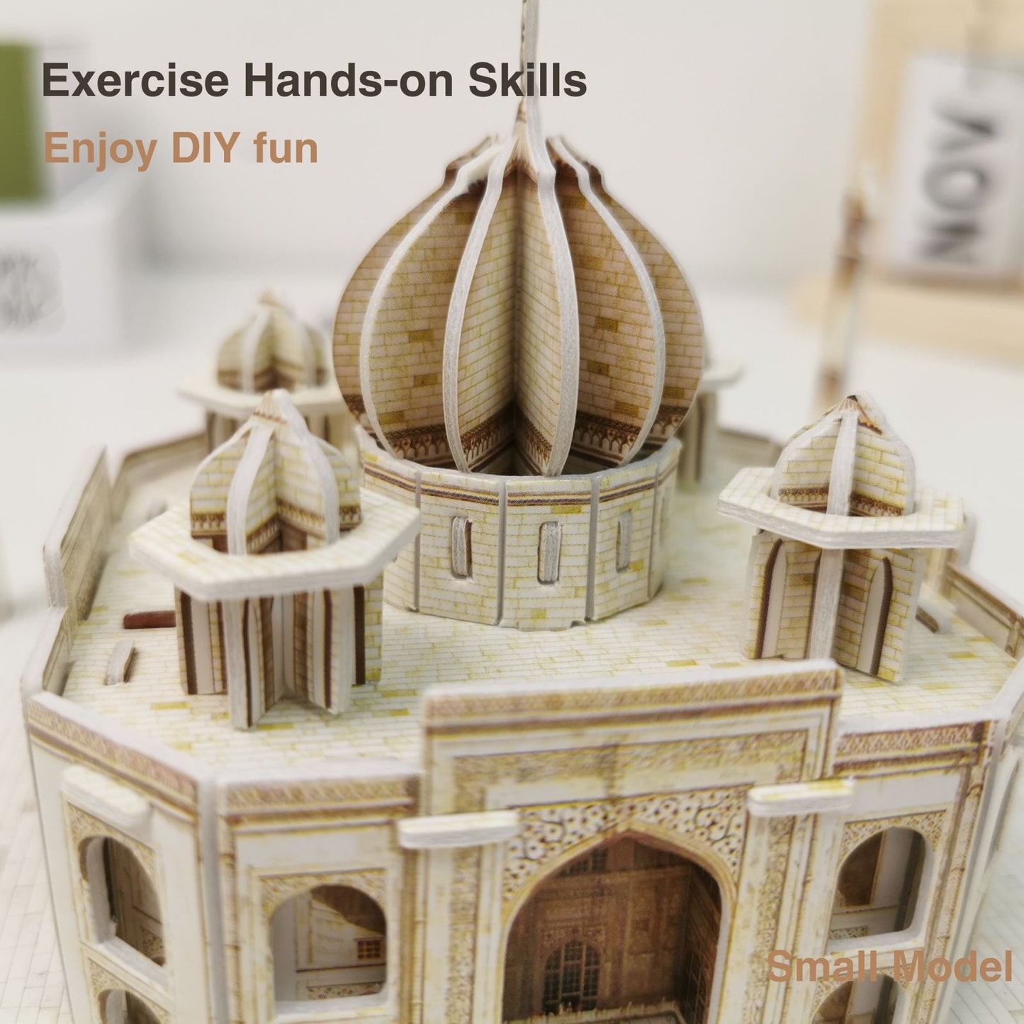 3D Paper Puzzle Of Taj Mahal