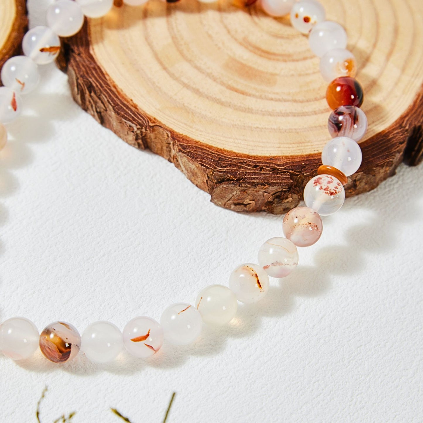 Real Agate With Star-moon Tassel Tasbih Misbaha
