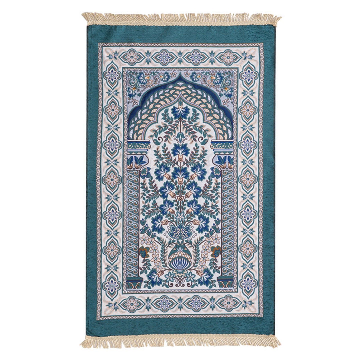 Thin Chic Vase Flower Muslim Prayer Rug